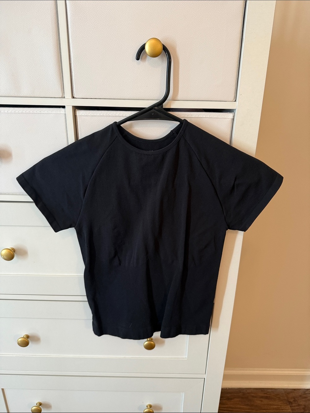 SKIMS Black Short-Sleeve Crew Tee